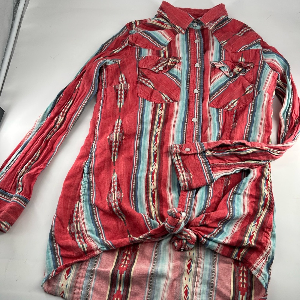 Crazy Train Multicolor Striped Button Down Shirt